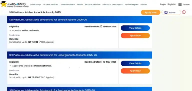 How to Apply Online for SBI Asha Scholarship 2025?