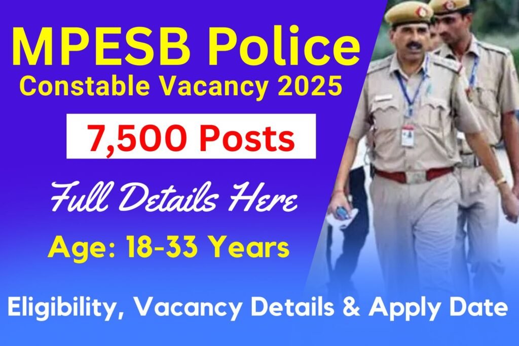 MPESB Police Constable Vacancy 2025