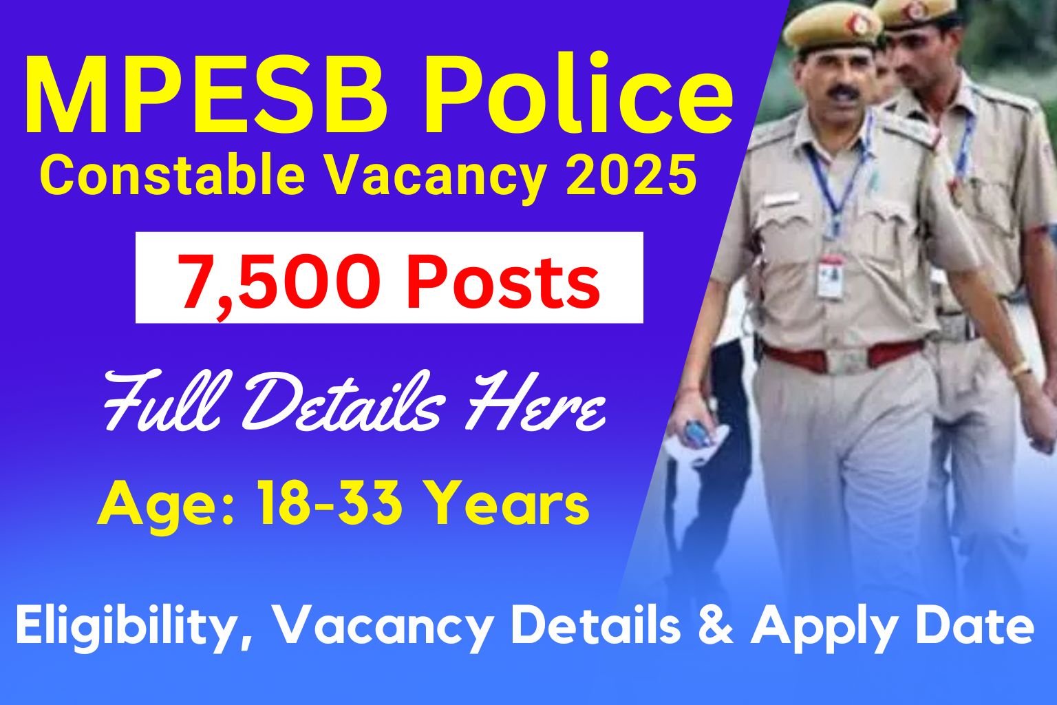 MPESB Police Constable Vacancy 2025