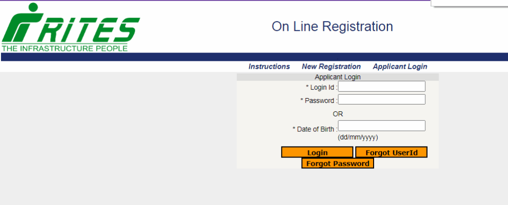 Applicant Login