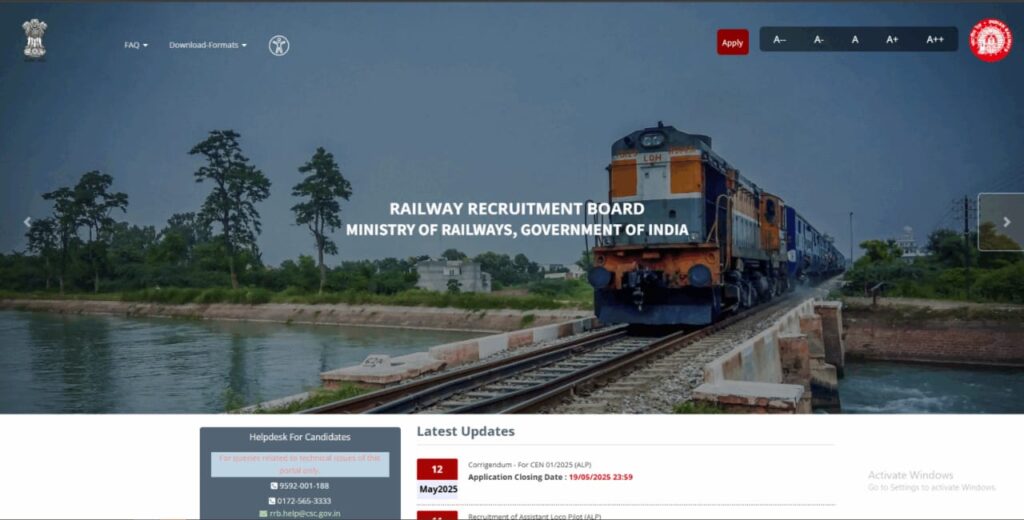 How To Apply Online In Railway RRB NTPC Undergraduate Level (CEN 07/2025) Recruitment 2025?