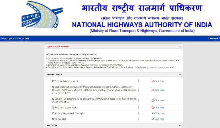 How to Apply Online for NHAI Recruitment 2025?