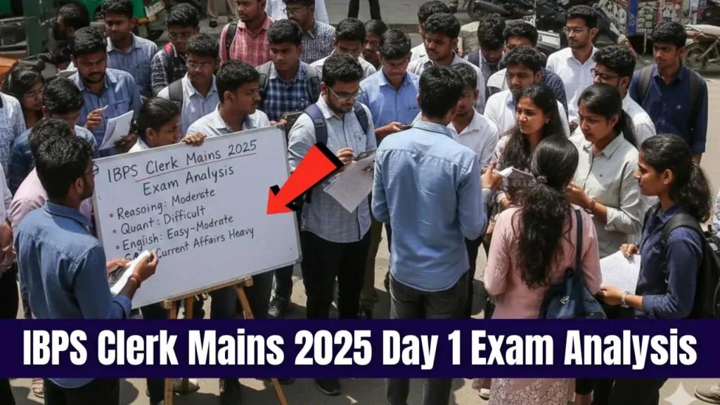 IBPS Clerk Mains 2025 Day 1 Exam Analysis: आज का पेपर Moderate! Good Attempts, टॉपिक्स और कट-ऑफ का पूरा खुलासा