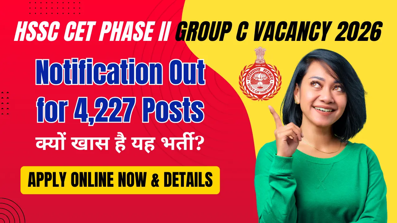 HSSC CET Phase II Group C Vacancy 2026 – Apply Online for 4227 Posts, Eligibility, Dates & Full Details