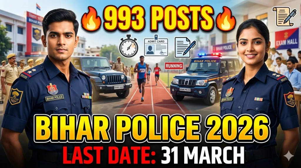 CSBC Bihar Police Constable Operator Recruitment 2026 Notification Out For 993 Posts Check Eligibility, Salary & Selection Process