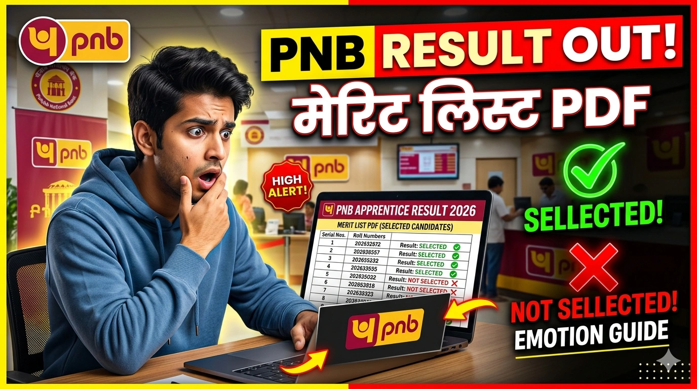 Punjab National Bank (PNB) Apprentice Result 2026 Merit List PDF Download, Cut Off, Next Process Full Details