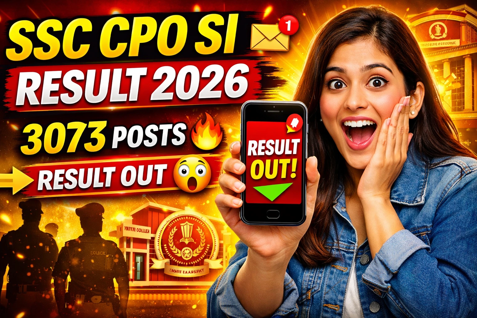 SSC CPO Sub Inspector Paper I Result 2026 Vacancy, Notification, Eligibility, Paper 1 Result 2026, Full Details