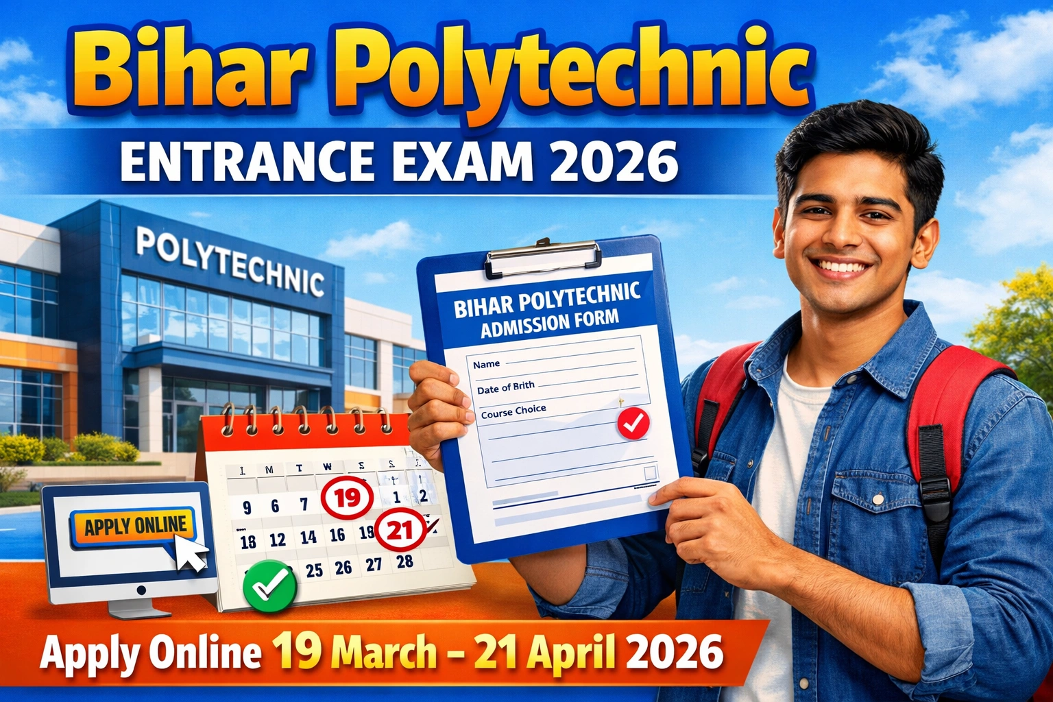 Bihar Polytechnic Entrance Exam 2026 – Online Apply, Dates & Eligibility