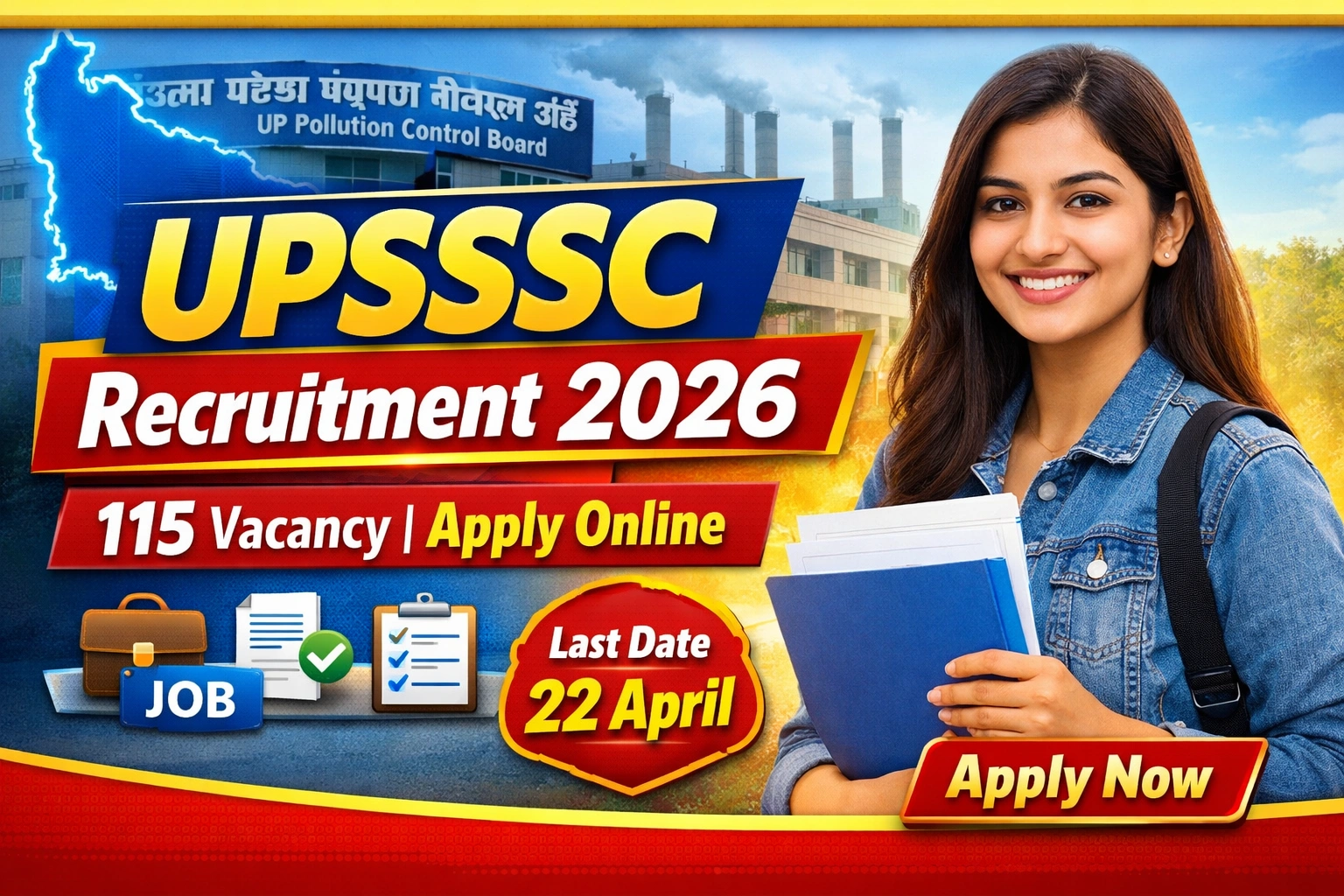 UPSSSC Pollution Control Board Recruitment 2026 – Apply Online, Last Date, Eligibility, Fee, 115 Vacancy & Full Details