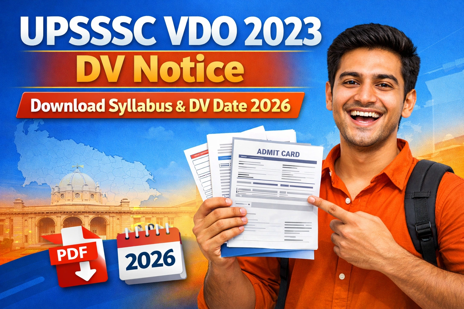 UPSSSC VDO 2023 DV Notice Download Link, DV Date 2026, Document Verification Process Full Details